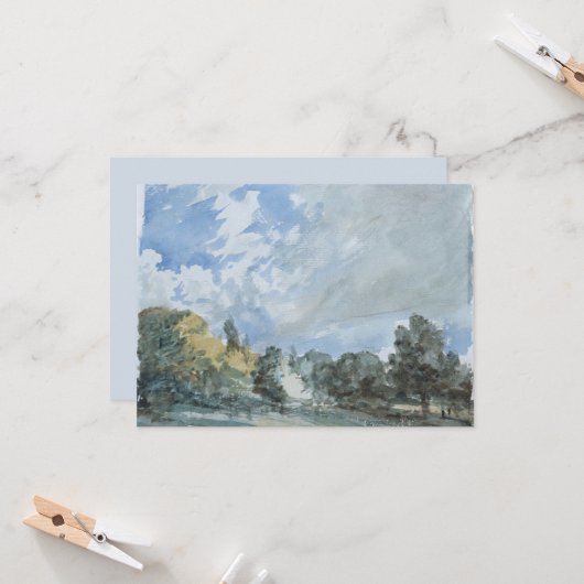 Hampstead Heath (Londen Park) Kaart (Voorkant / Achterkant in situ)