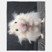 HAMPSTER BAD HAIR DAG FLEECE DEKEN (Voorkant)