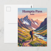 Hampta Pass India Briefkaart (Voorkant / Achterkant)