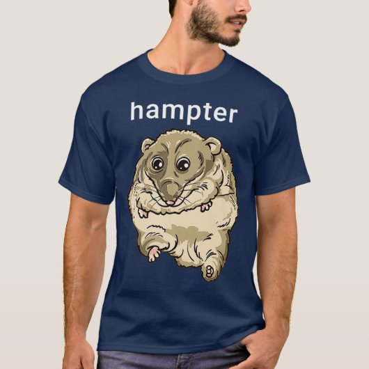 Hampter Funny Hamster Dank Meme Premium T-shirt (Voorkant)