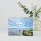 Hampton Bays Long Island Wolken Zand Oceaan Briefkaart (Staand voorkant)