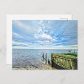 Hampton Bays Long Island Wolken Zand Oceaan Briefkaart (Voorkant / Achterkant)
