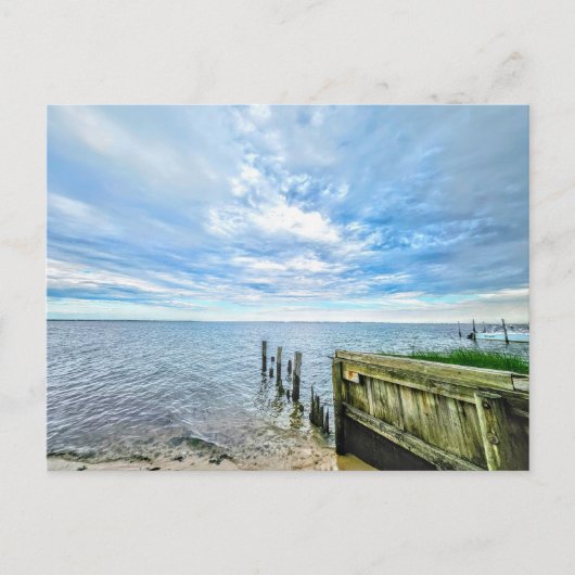Hampton Bays Long Island Wolken Zand Oceaan Briefkaart (Voorkant)