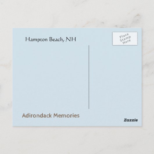 Hampton Beach Briefkaart (Achterkant)