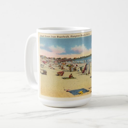  Hampton Beach Briefkaart Koffiemok (Voorkant links)