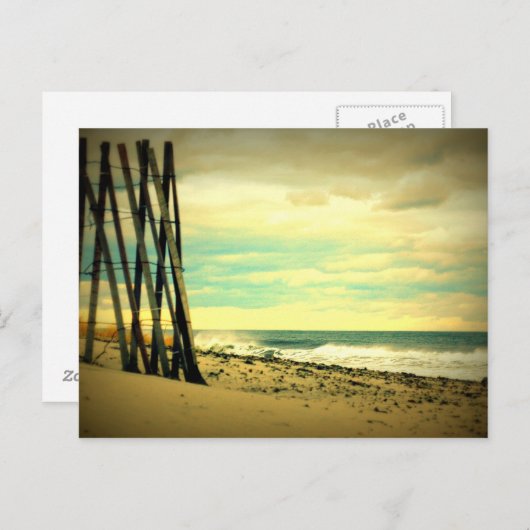Hampton Beach Fence Briefkaart (Voorkant / Achterkant)