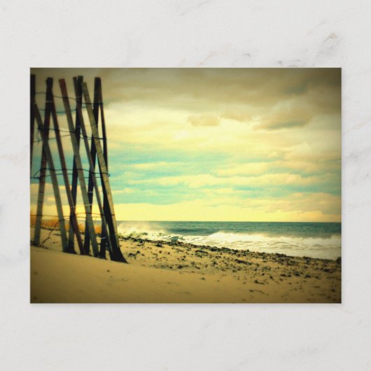 Hampton Beach Fence Briefkaart (Voorkant)