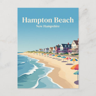 Hampton Beach, New Hampshire Briefkaart