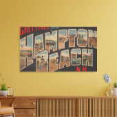 Hampton Beach, New Hampshire - Large Letter 2 Canvas Afdruk (Insitu (Woonkamer))
