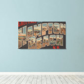 Hampton Beach, New Hampshire - Large Letter 2 Canvas Afdruk (Insitu (Houten vloer))