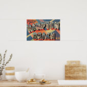 Hampton Beach, New Hampshire - Large Letter 2 Poster (Keuken)