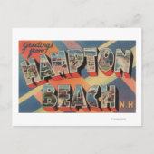 Hampton Beach, New Hampshire - Large Letter Briefkaart (Voorkant)