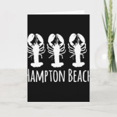 Hampton Beach New Hampshire Lobster Nautical Coast Kaart (Voorkant)