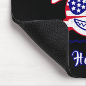 Hampton Beach New Hampshire Patriotic Usa Flag Whi Muismat (Hoek)
