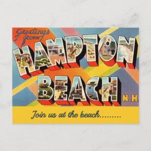 Hampton Beach NH Gelegenheidspostkaart Briefkaart