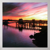 Hampton Beach Sunset Poster (Voorkant)