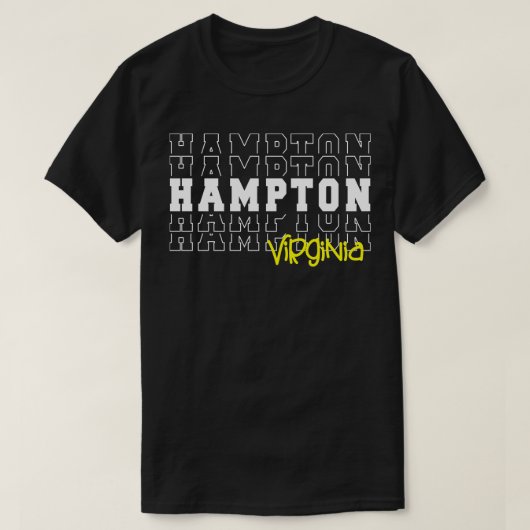Hampton city Virginia Hampton VA T-shirt (Design voorkant)