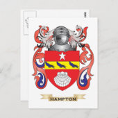 Hampton Coat of Arms (familiewapen) Briefkaart (Voorkant / Achterkant)