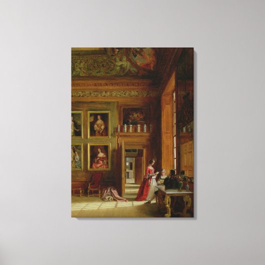 Hampton Court, 1849 Canvas Afdruk (Voorkant)