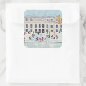 Hampton Court Palace Fountain Gardens Vierkante Sticker (Tas)