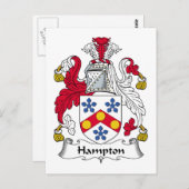 Hampton Family Crest Briefkaart (Voorkant / Achterkant)