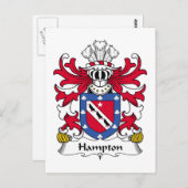Hampton Family Crest Briefkaart (Voorkant / Achterkant)