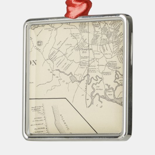 Hampton, Hampton Beach Metalen Ornament (Links)