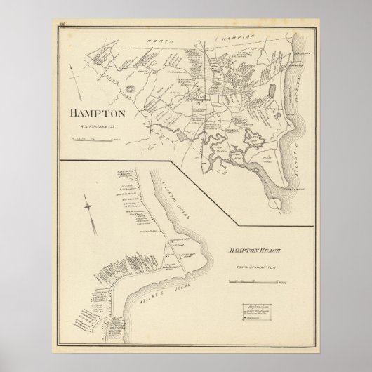 Hampton, Hampton Beach Poster (Voorkant)