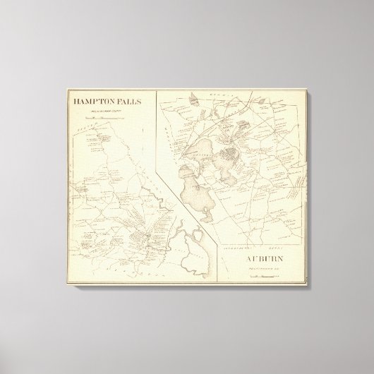 Hampton Herfsten, Auburn Canvas Afdruk (Voorkant)