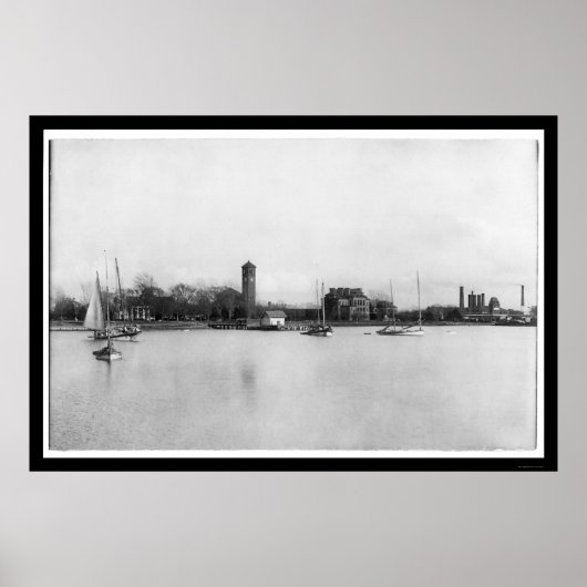 Hampton Institute Campus in Virginia 1899 Poster (Voorkant)