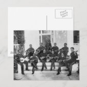 Hampton Institute Musicians, jaren 1890 Briefkaart (Voorkant / Achterkant)