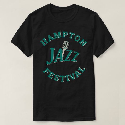 Hampton Jazz Festival Music Lover Microphone Gift T-shirt (Design voorkant)