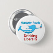 Hampton Roads Drink Buttonnen in de liberale ronde Button 5,7 Cm (Voorkant /achterkant)