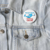 Hampton Roads Drink Buttonnen in de liberale ronde Button 5,7 Cm (In situ)