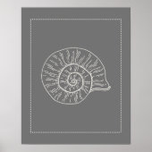 Hampton Style Spiral Shell Print (Voorkant)