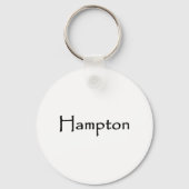 Hampton Text Logo Sleutelhanger (Voorkant)