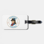 Hampton Virginia Colonial Bagagelabel (Achterkant horizontaal)