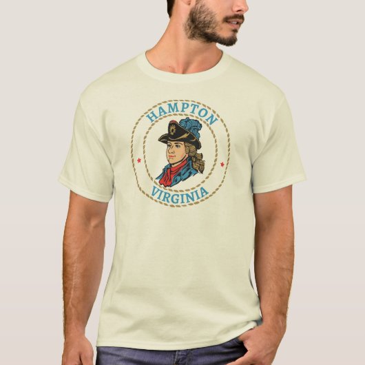 Hampton Virginia Colonial T-shirt (Voorkant)