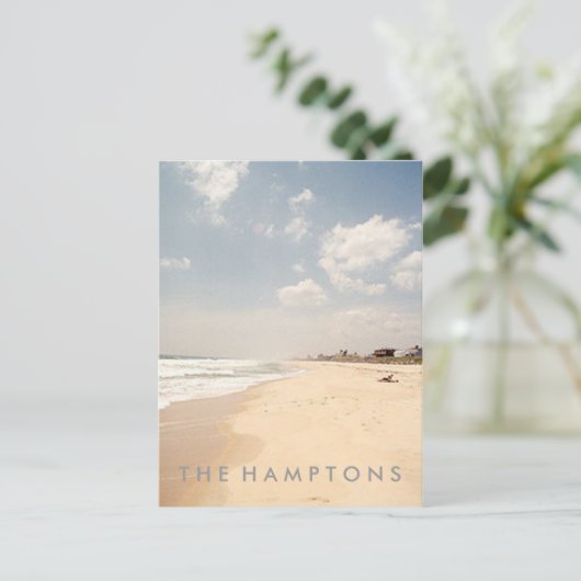 Hamptons Beach BRIEFKAART (Staand voorkant)