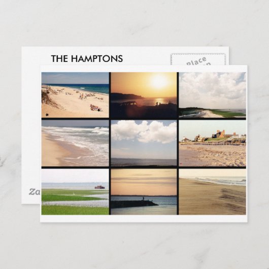 Hamptons "Beach"-BRIEFKAART Briefkaart (Voorkant / Achterkant)