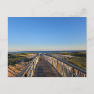 Hamptons Beach Sand Ocean Boardwalk Briefkaart