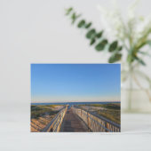Hamptons Beach Sand Ocean Boardwalk Briefkaart (Staand voorkant)
