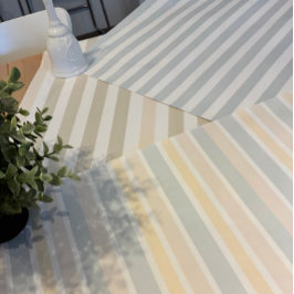 Hamptons Eendenei Blauw & Salie Strepen Inpakpapier Vel