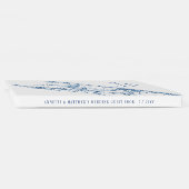 Hamptons Montauk Marine Blauw Bestemming Bruiloft Gastenboek (Rug)