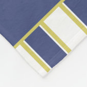 Hamptons Nautical Navy and White Boating Stripes Fleece Deken (Hoek)