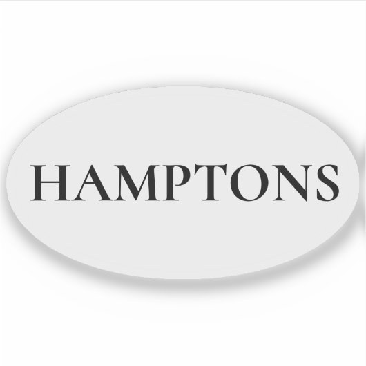 Hamptons Preppy Kust Vinyl Sticker op Maat Gesnede (Voorkant)