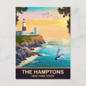Hamptons Reizen Briefkaart (Voorkant)