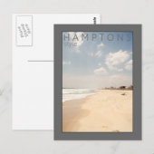 Hamptons Style Beach Briefkaart (Voorkant / Achterkant)