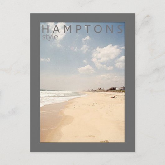 Hamptons Style Beach Briefkaart (Voorkant)