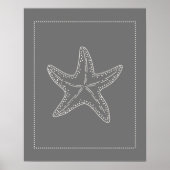 Hamptons Style Starfish Poster (Voorkant)
